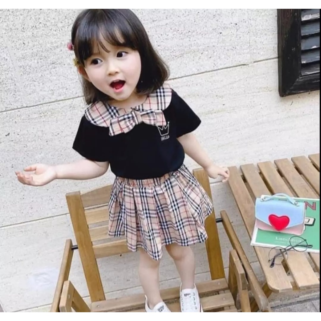 setelan dress anak perempuan kids size 1-5 tahun terlaris bahan katun premium/ setelan dress anak perempuan terbaru/ setelan dress anak cewe terbaru/ dress anak perempuan terlaris/ dress anak/ dres anak cewe terbaru