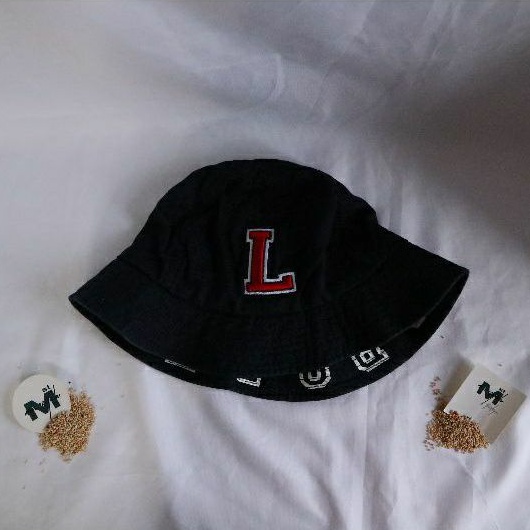 Topi Buckethat le coq sportif navy second original