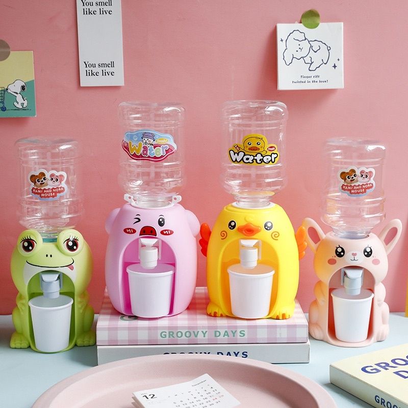 Dispenser Air Galon Mini Portable Mainan Anak Air Minum Karakter Bebek Penguin Dispenser Anak