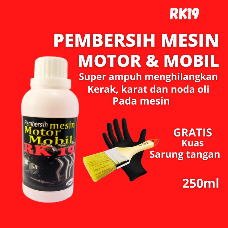 PEMBERSIH KERAK MESIN MOTOR MOBIL ENGINE DEGREASER PEMBERSIH KARAT MINYAK OLI DAN RUANG MESIN 250ML