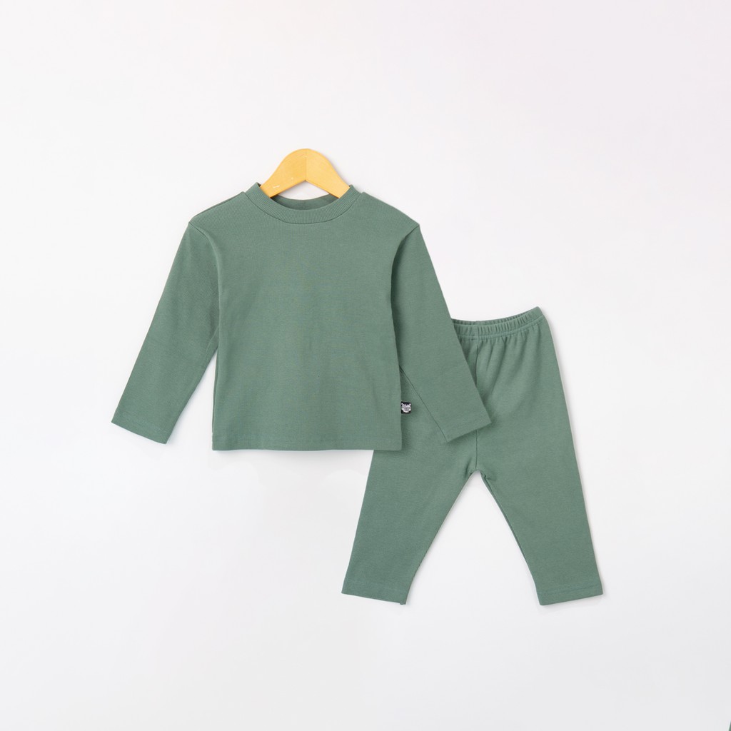 Setelan Piyama Anak Basic Color (Unisex)