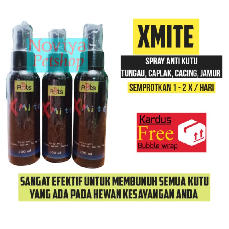 Xmite Spray Anti kutu hewan kucing anjing 100ml