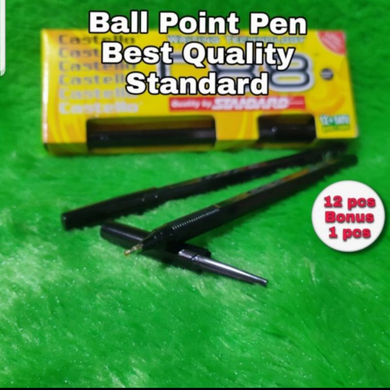 

Pulpen standard C88 costullo isi 12pcs +bonus 1pcs | pulpen standaar hitam | pena hitam