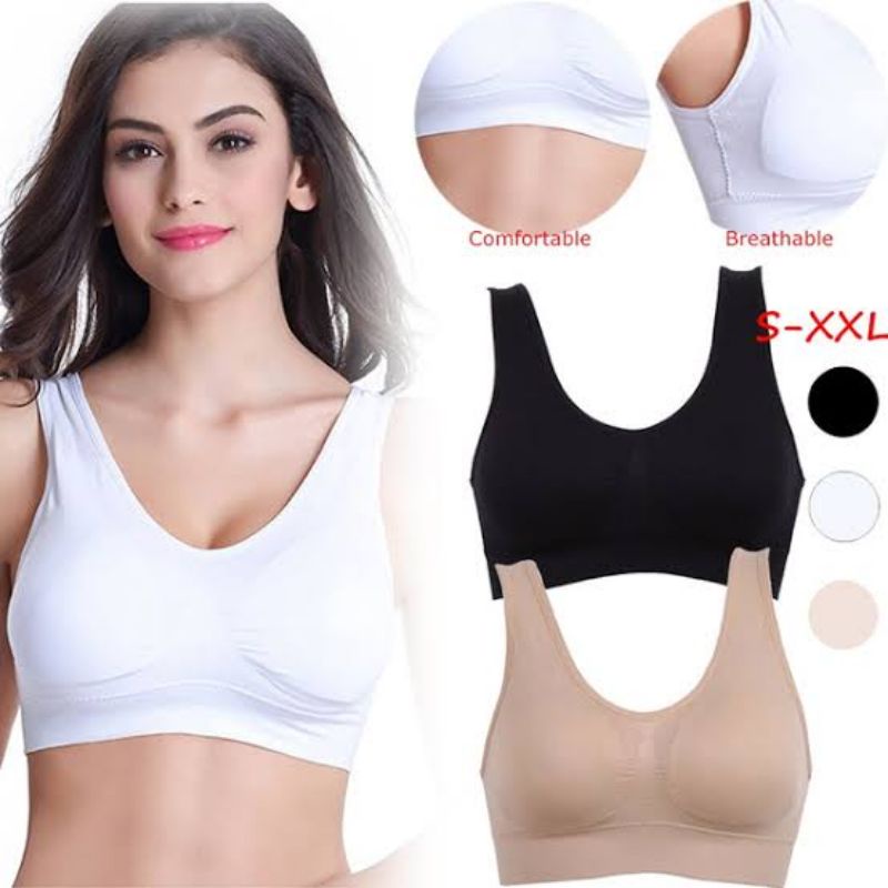 GENNIE SEAMLESS PUSH UP SPORT BRA JAPAN HIGH QUALITY PER BOX ISI 3