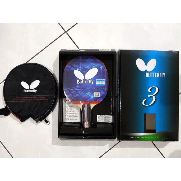 Bat Pingpong Bat Tenis Meja Butterfly TBC 302 Cover Original