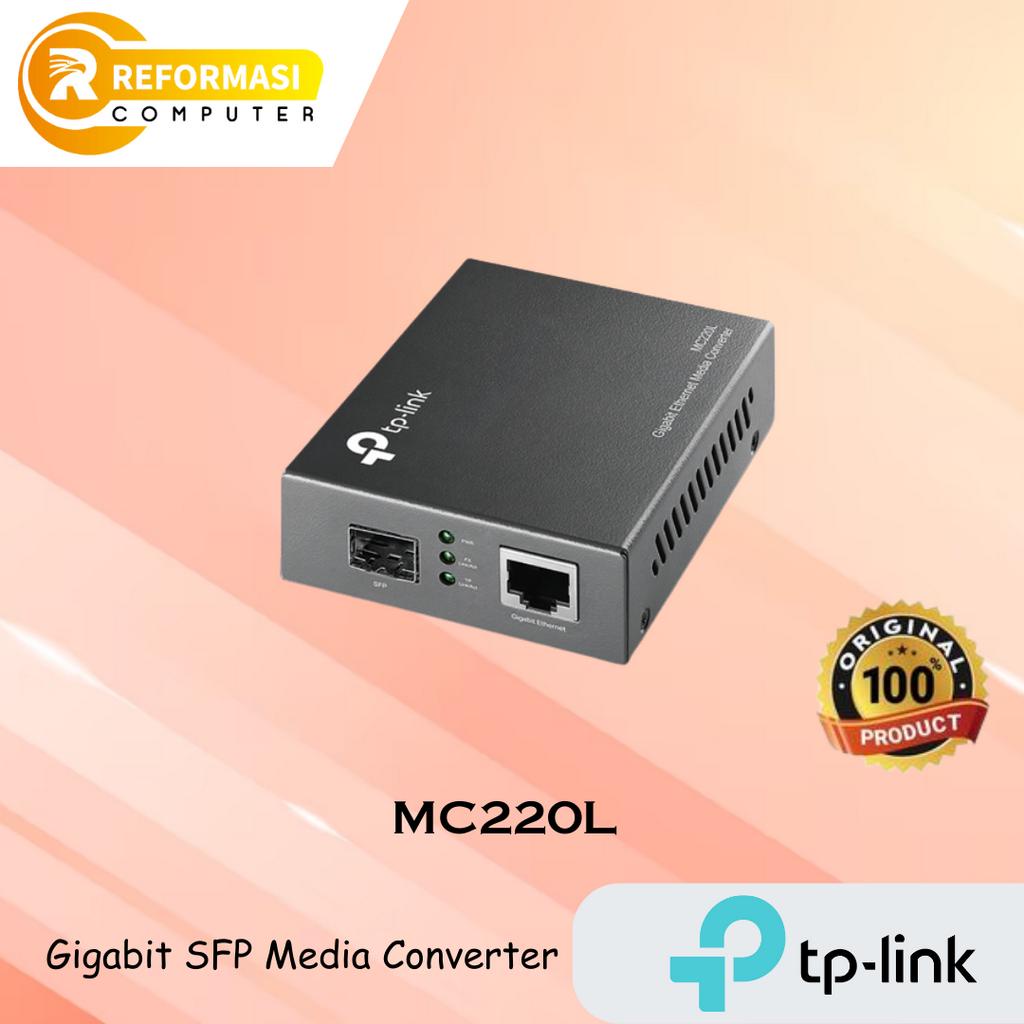 TPLINK MC220L Gigabit Ethernet SFP Media Converter