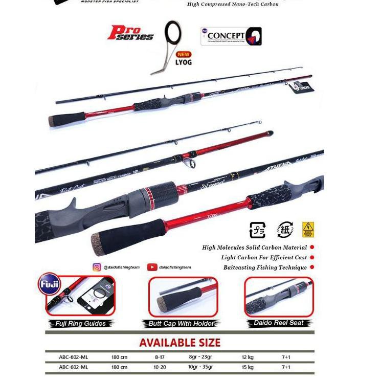 New Arrival  Joran Daido Athena Pro Series BC( Bait Cast) 180cm, (8-17) -(10-20)