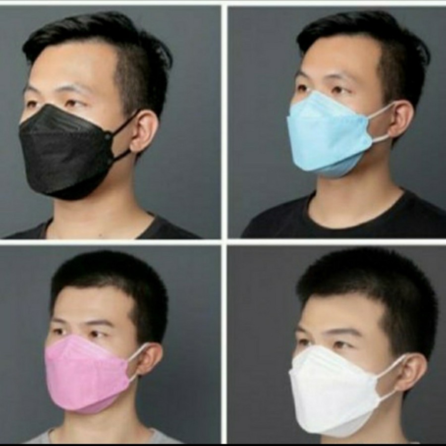 READY Masker KF94 Isi 10 Warna Warni Tali Warna Face Mask Grosir Murah