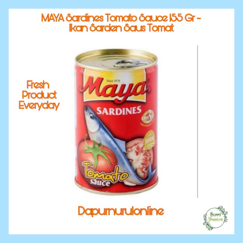 

MAYA Sardines Tomato Sauce 155 Gr - Ikan Sarden Saus Tomat