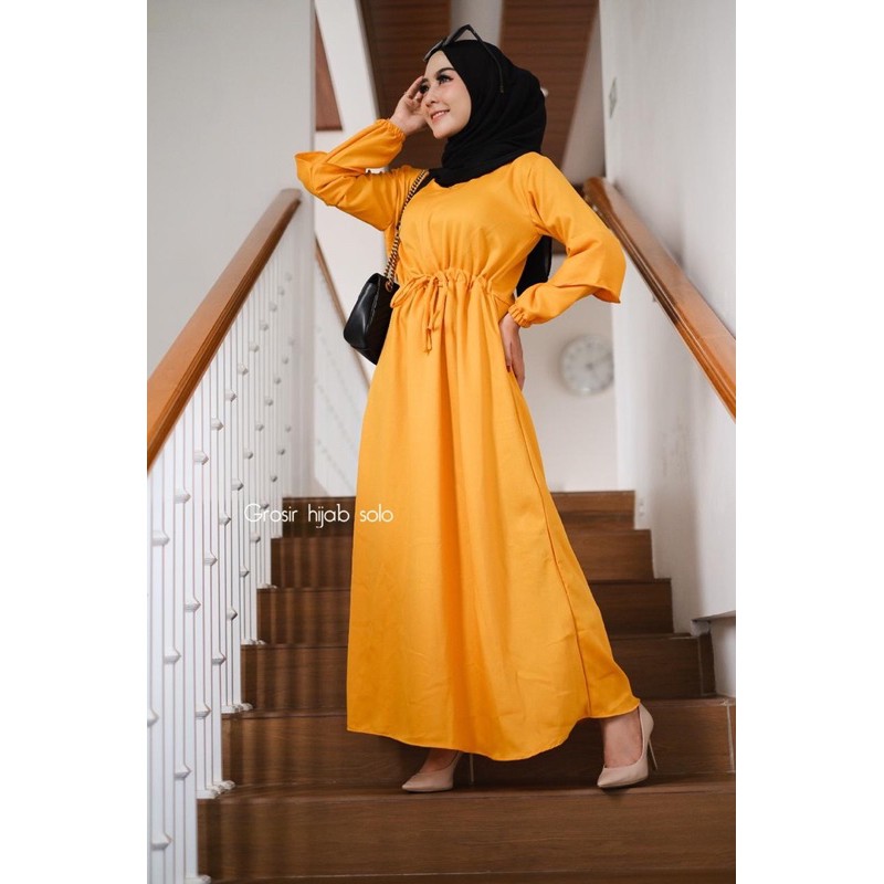 (MGA) GAMIS APINA REMPEL BUSUI DRESS MOSCREPE PREMIUM