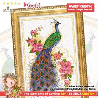 Paket Sulam Kristik Strimin SCL 101 Scarlet Regal Peacock Paket Sulam Kristik Strimin SCL 101 Scarlet Regal Peacock