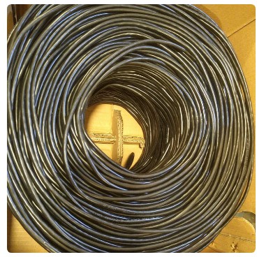 1 ROLL SPECTRA KABEL LAN FTP CAT5E OUTDOOR BLACK 305 METER