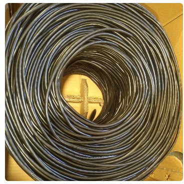 1 ROLL SPECTRA KABEL LAN FTP CAT5E OUTDOOR BLACK 305 METER