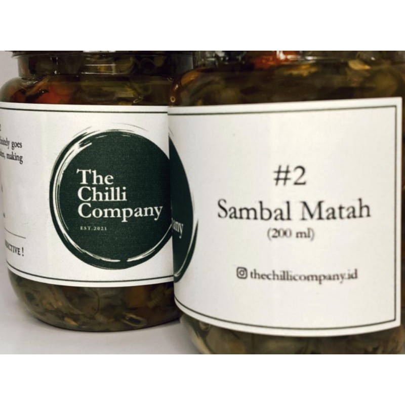 

Kemasan Cabe Brand TCC The Chilli Company Varian Sambal Mata 200 ML