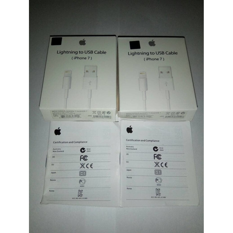 Kabel Lightning iPhone 7 7s Charger iPhone 7 Original
