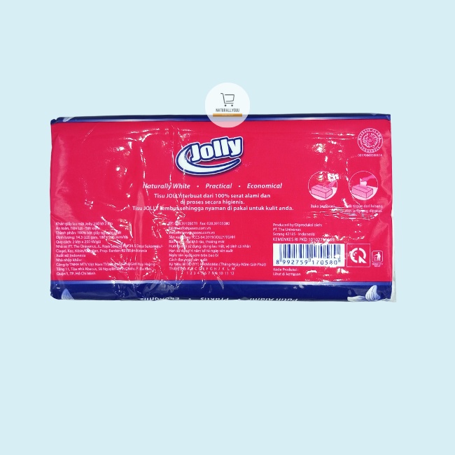 Jolly Tissue 250sheet 2ply  Tisu Jolly