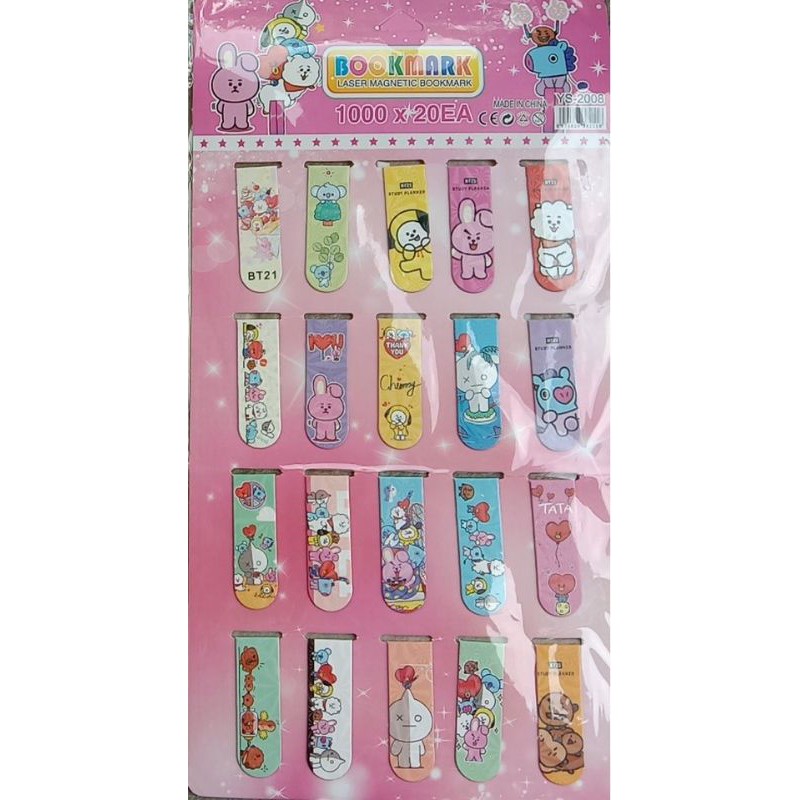 

pembatas magnet bts isi 20 pcs