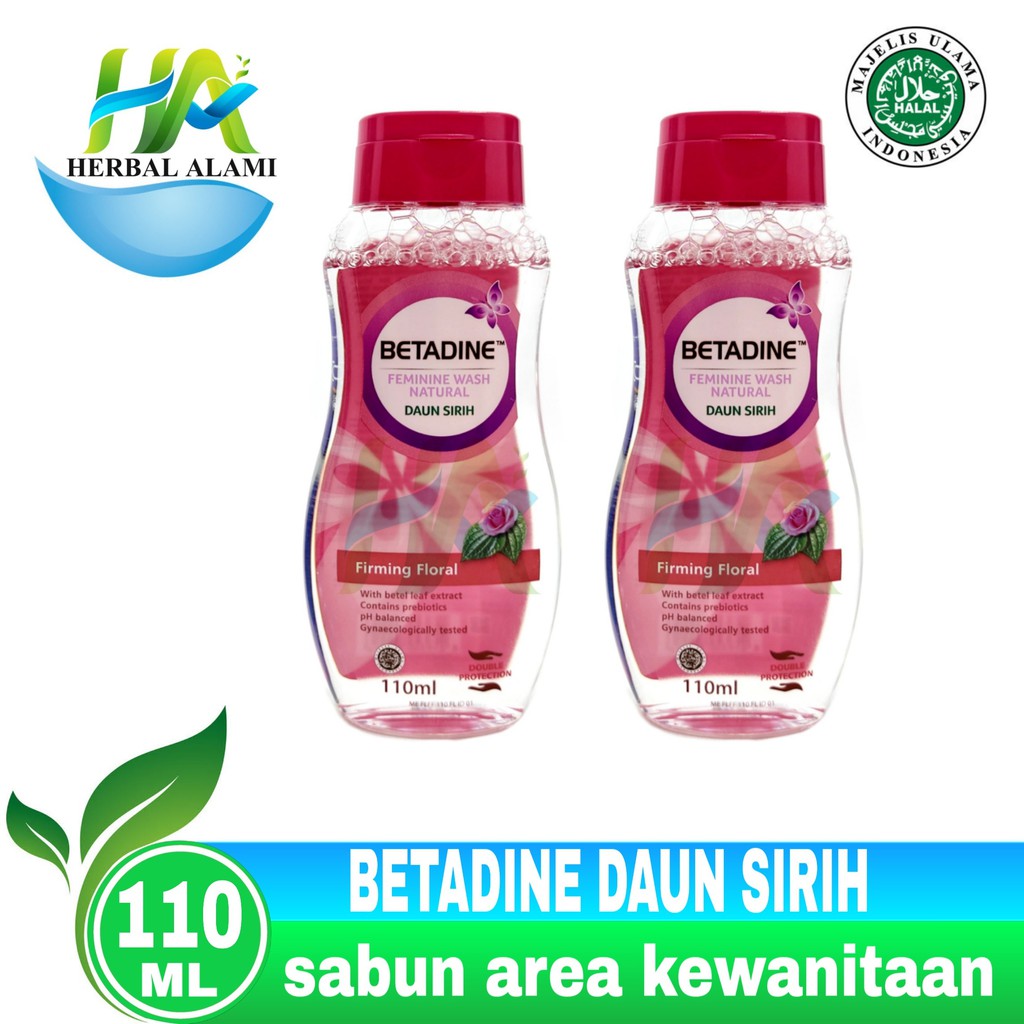 Betadine Feminine Wash Daun Sirih Firming Floral 110ml PINK