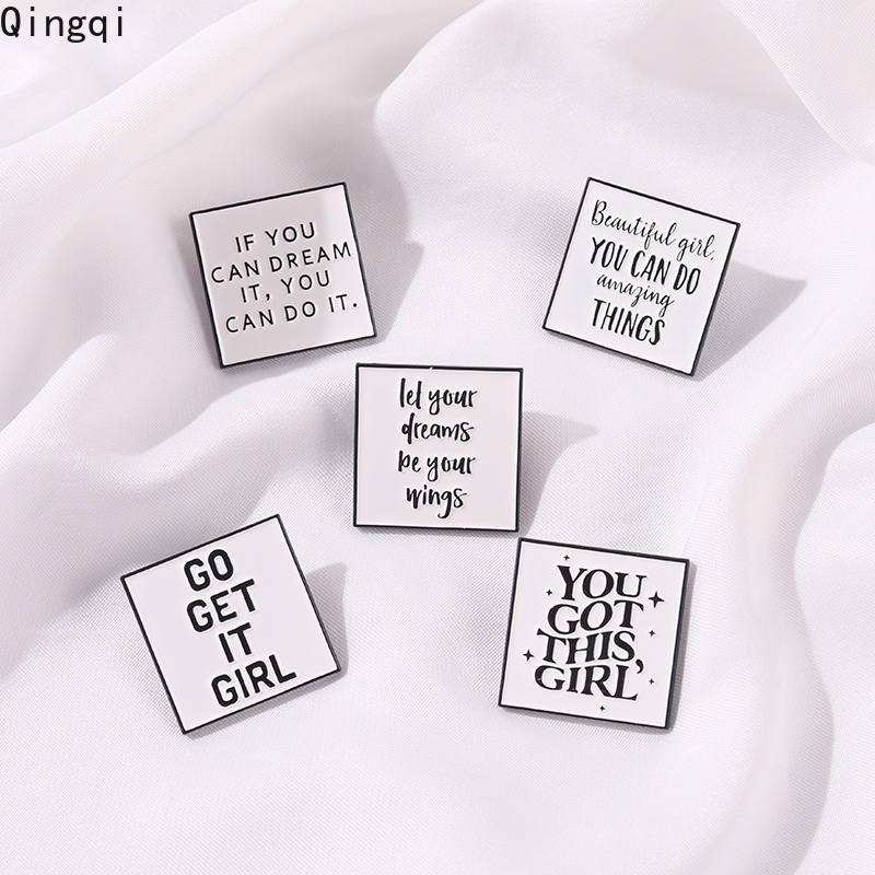 Bros Pin Enamel Desain You Got This Girl Untuk Aksesoris Kerah