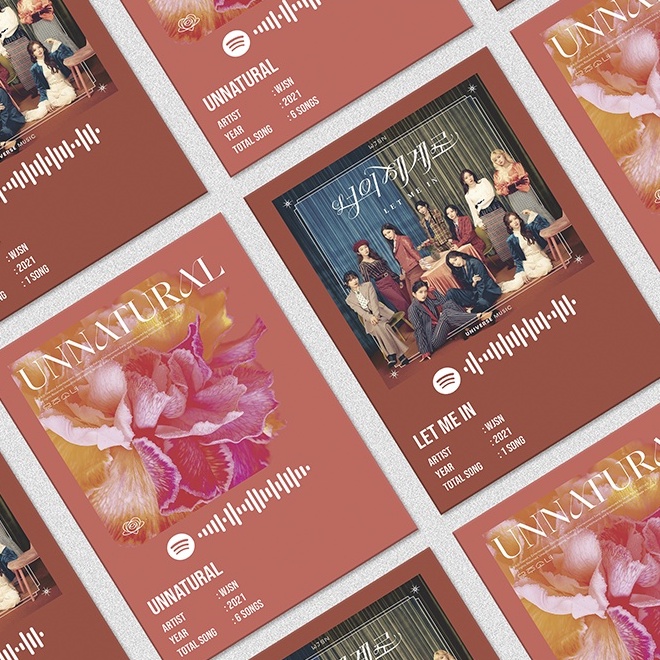 Kpop Spotify Poster A5 - WJSN