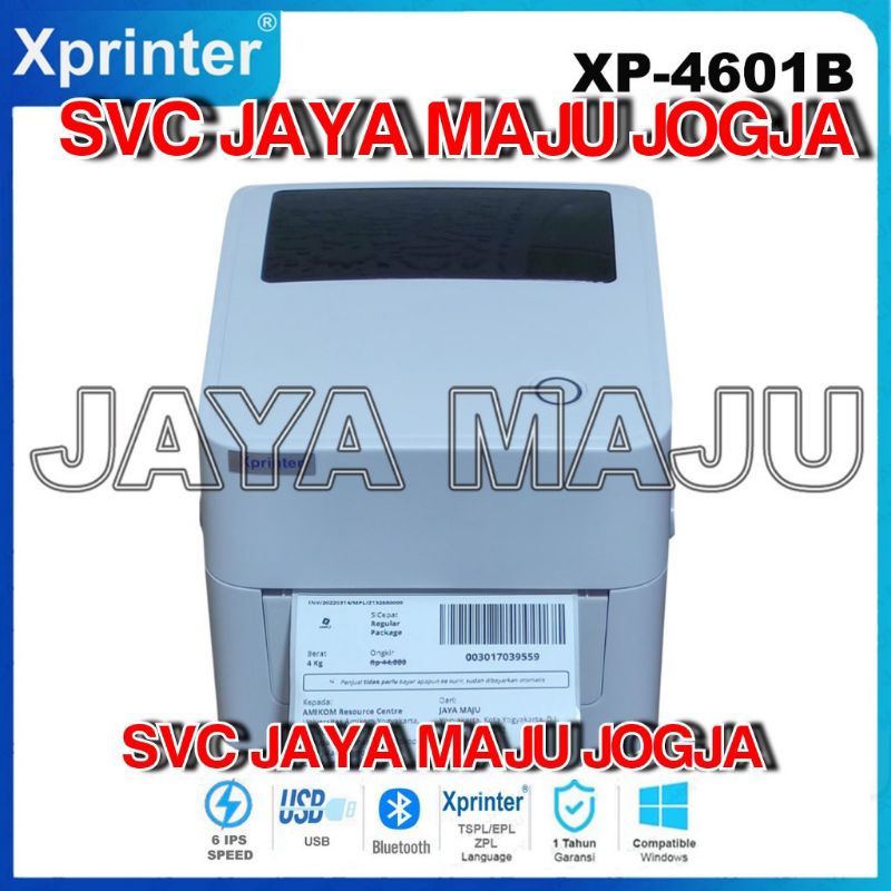 XPRINTER  XP D4601 B  +  HOLDER LABEL - PUTIH // HITAM - BLUETOOTH  USB - 203 DPI - SPEED  152 MM/S 