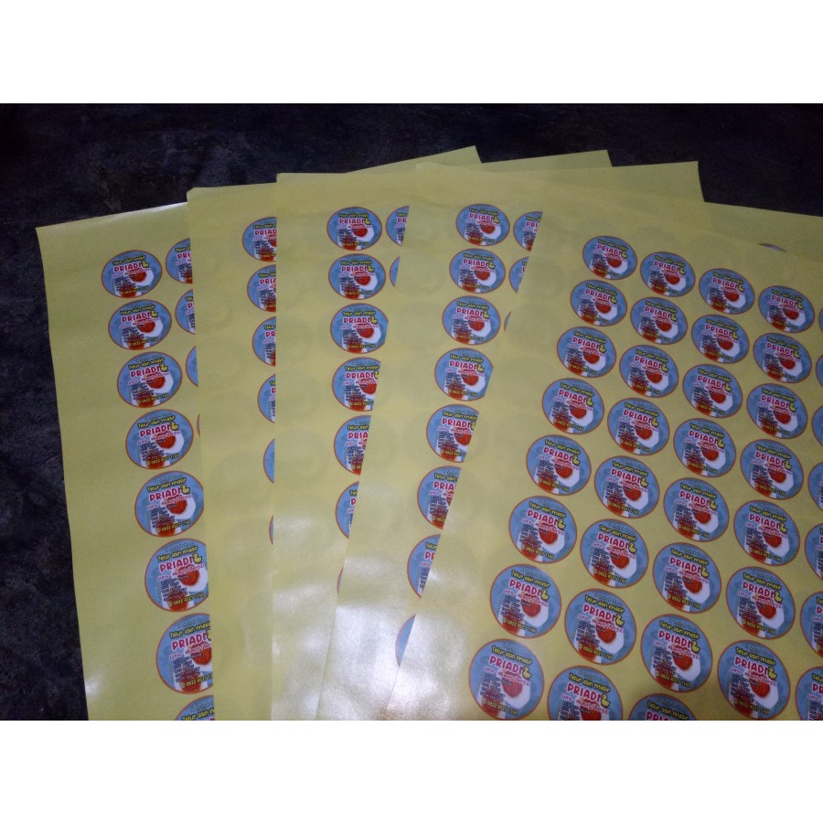 

[Free Cut] Cetak Stiker Bontak Glossy / Sticker Chromo