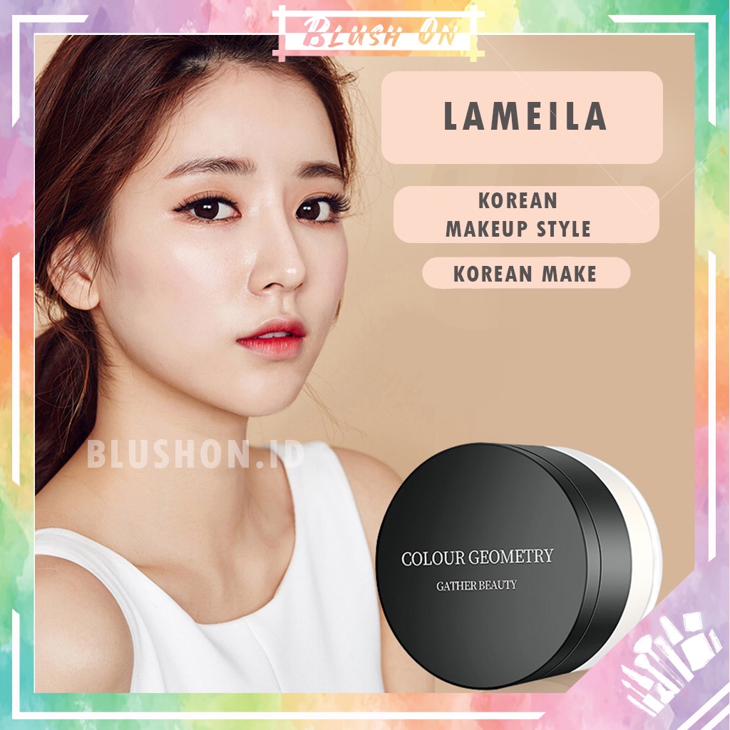 LAMEILA Bedak Tabur Geometry Gather Beauty Matte Powder Oil Control Pengontrol Minyak Wajah 5007