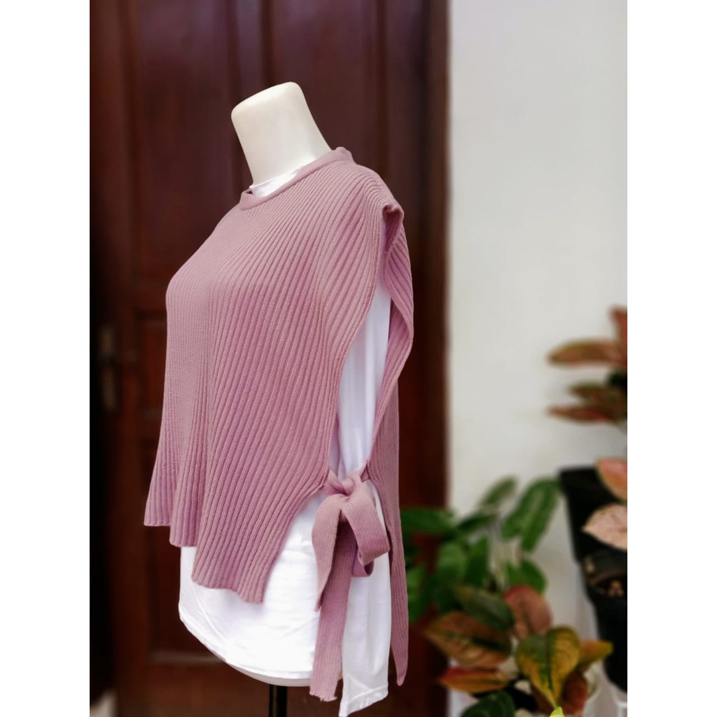 MN Rompi rajut tali/rompi vest/rompi gamis