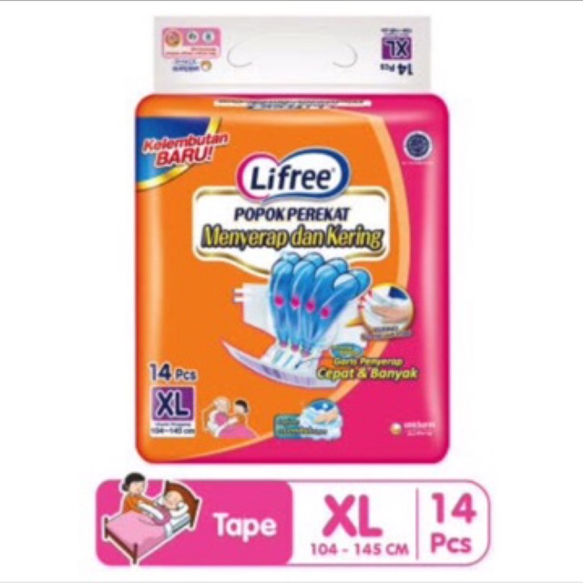 Lifree Popok Perekat XL14