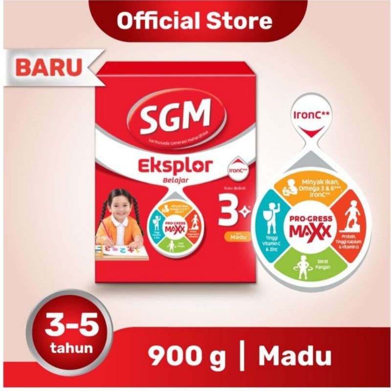 

SGM Eksplor 3+ Rasa Madu 900gr