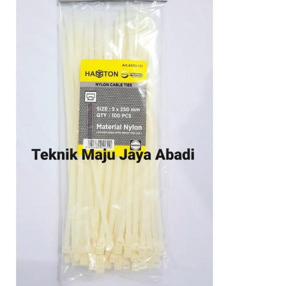 

☼ PROHEX HASSTON CABLE TIE / KABEL TIE PUTIH 5 x 250mm PN. 4580-131 ✳