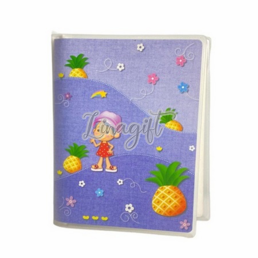 BINDER FILE RING PLASTIK - MOTIF ANAK JERUK NANAS / DEWASA CAMPUS / UKURAN B5