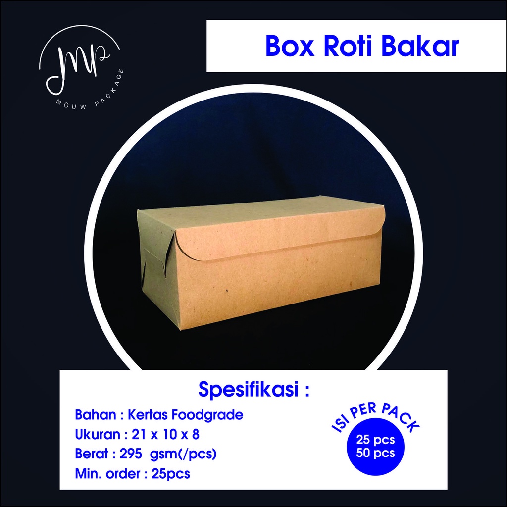 Jual BOX ROTI BAKAR BANDUNG / BOX BROWNIES / BOX DONAT BOMBOLONI / BOX ...
