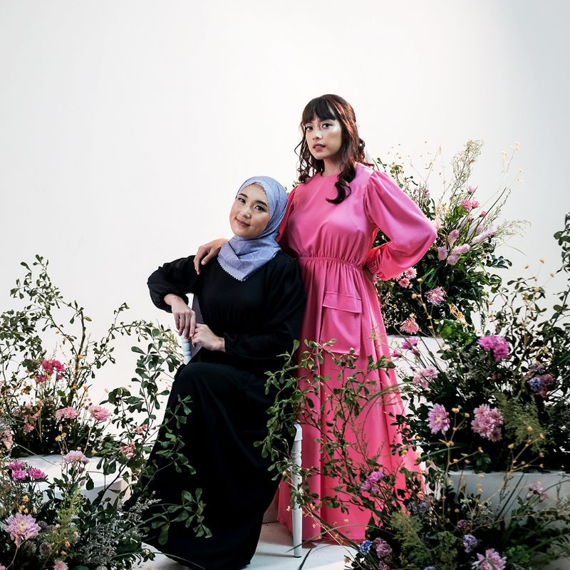SOWL - ALEA DRESS / GAMIS / DRESS PANJANG / MAXI DRESS / GAMIS WANITA / DRESS HITAM / DRESS ELEGAN