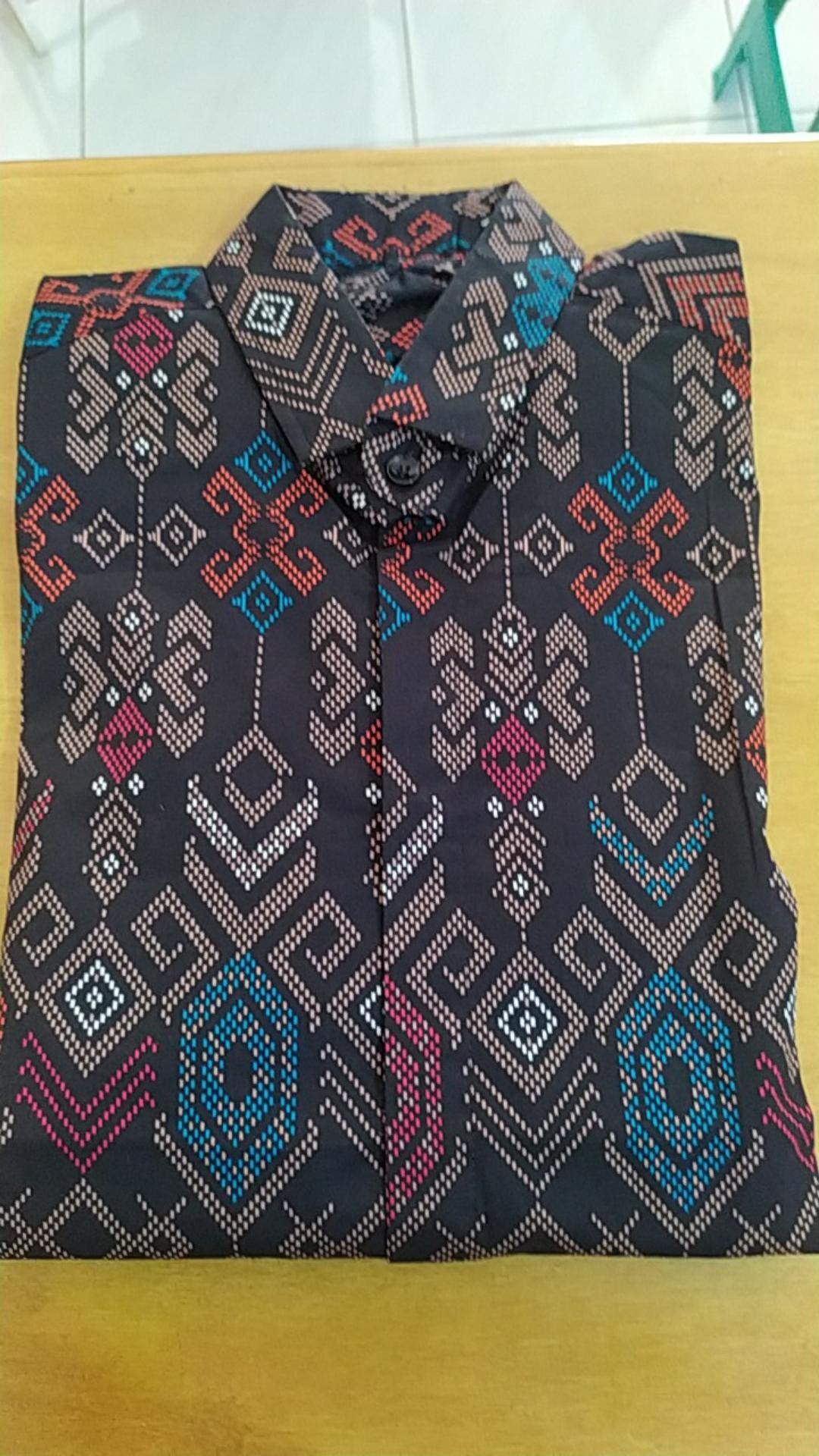 Menfashionhouse Kemeja Batik Pria Lengan Panjang Cowok Murah Berkualitas