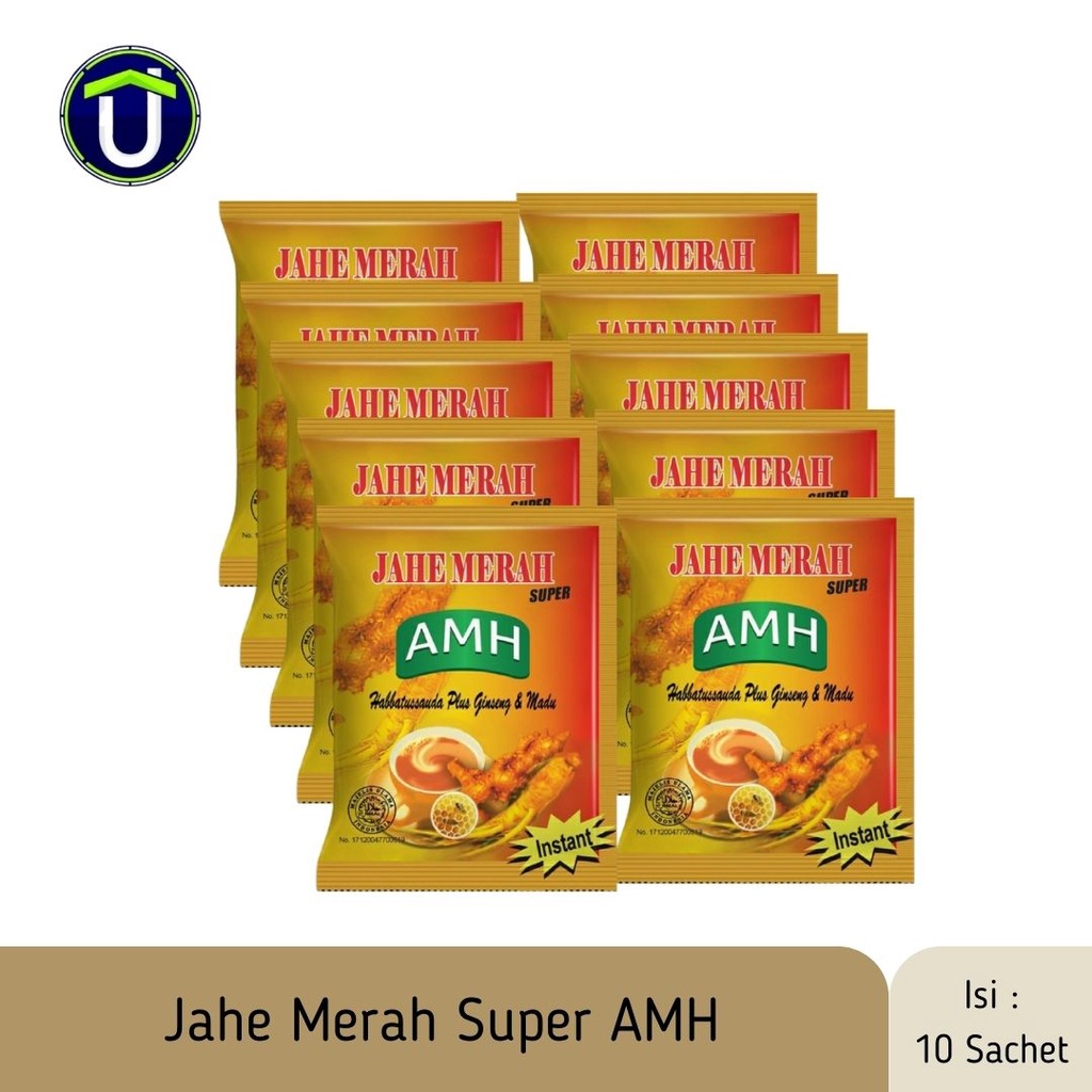 

JAHE MERAH AMH AMANAH | RENCENG 10 SACHET