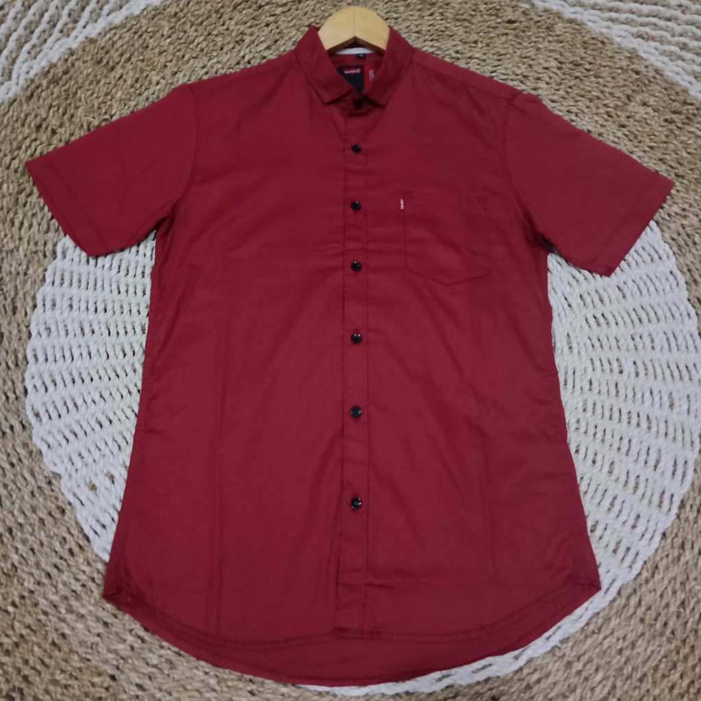 KEMEJA PRIA LENGAN PENDEK/KEMEJA POLOS PRIA/KEMEJA PRIA SLIMFIT/KEMEJA CASUAL PRIA