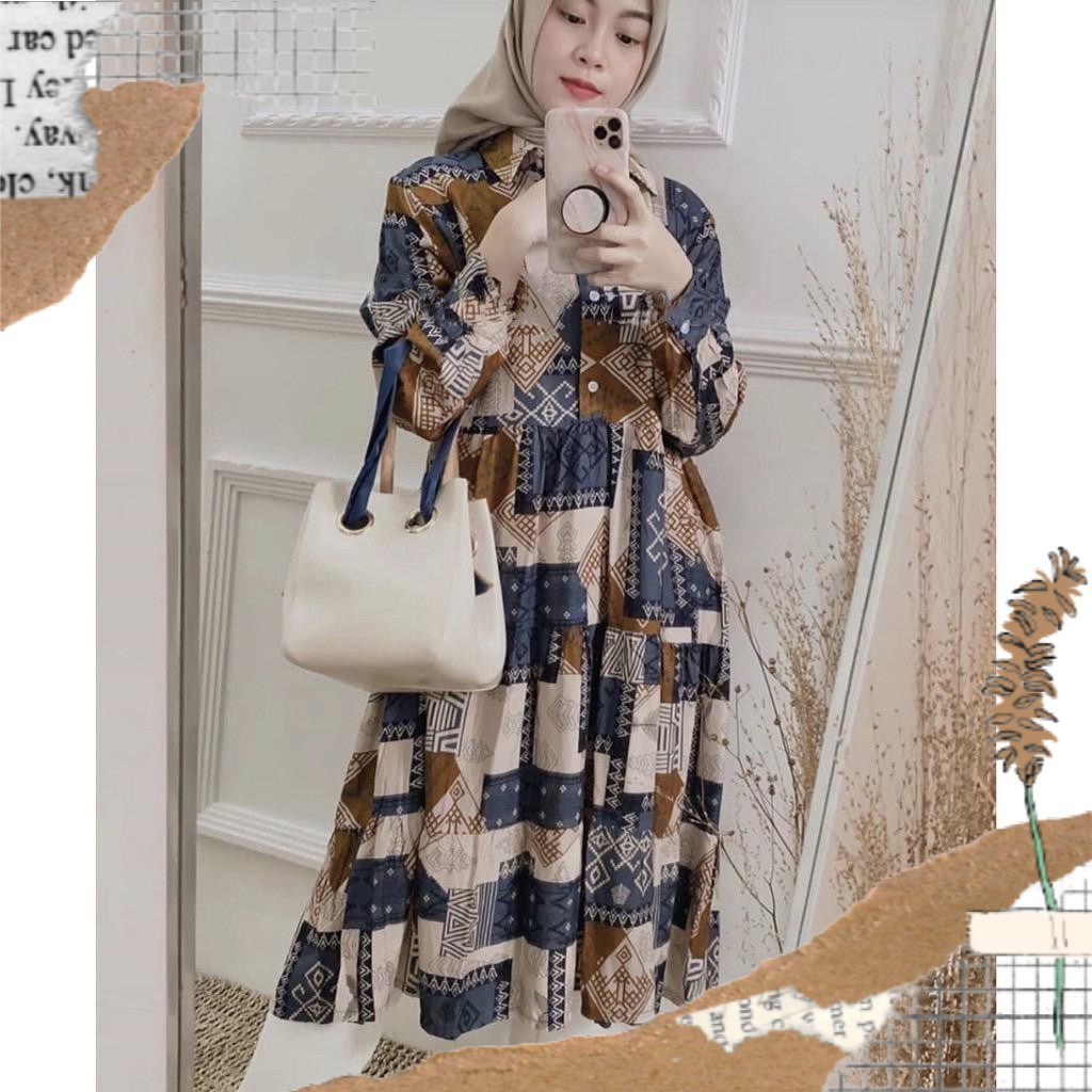 VILO STOREE PROMO  (PREMIUM) NOVALIN TUNIK / TUNIK CORAK MOTIF RAYON PREMIUM PREMIUM