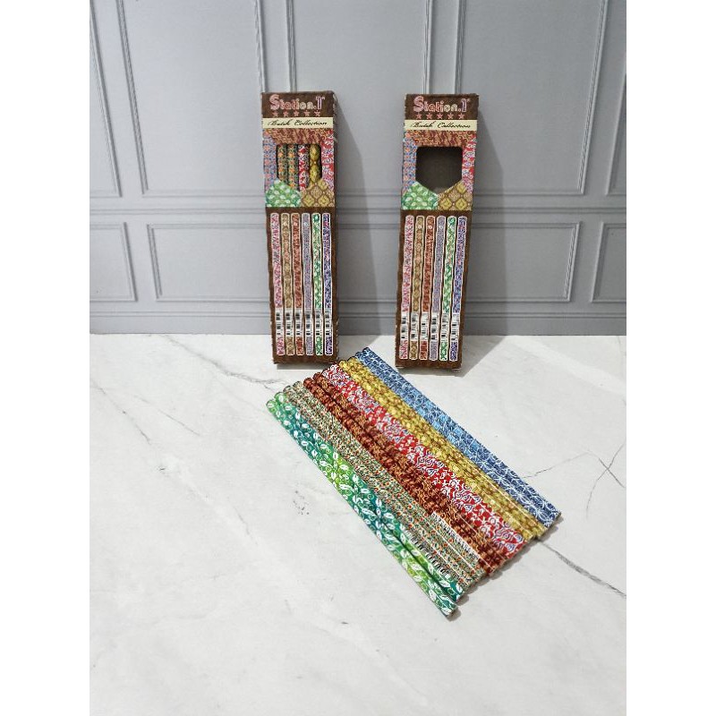 (12pc) pensil 2B batik/pensil2B/pensil batik/pencil 2B-1