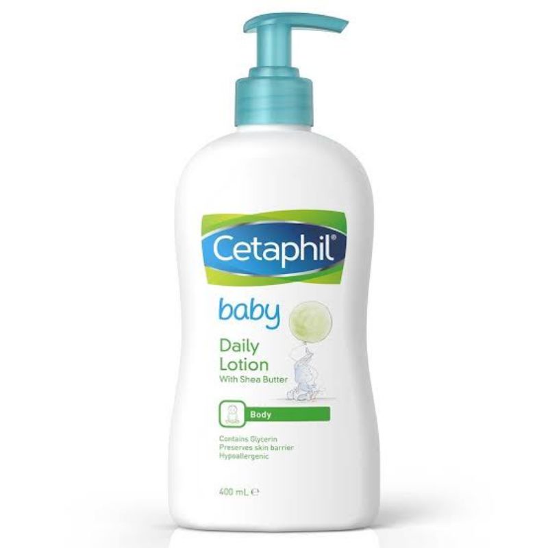 Cetaphil Baby Daily Lotion With Organic Calendula 400ml Shea Butter - Losion Bayi - Krim Pelembab Kulit Bayi - Cream Pelembut Kulit Bayi