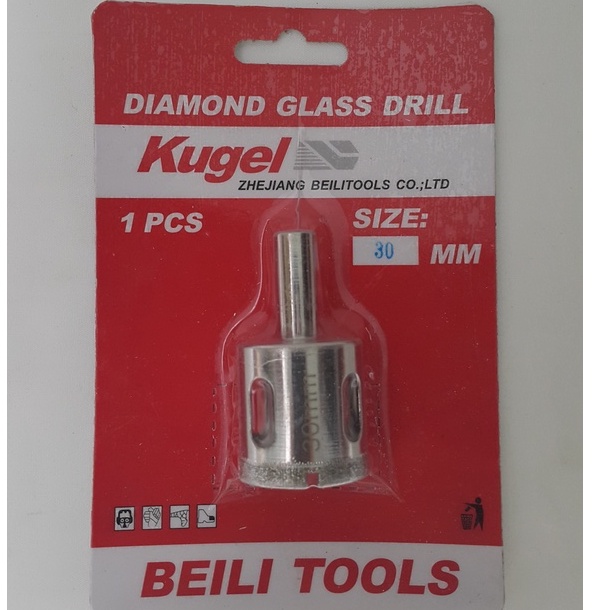 KUGEL Mata Bor Kaca 30 mm - Diamond Core for Glass 30 mm