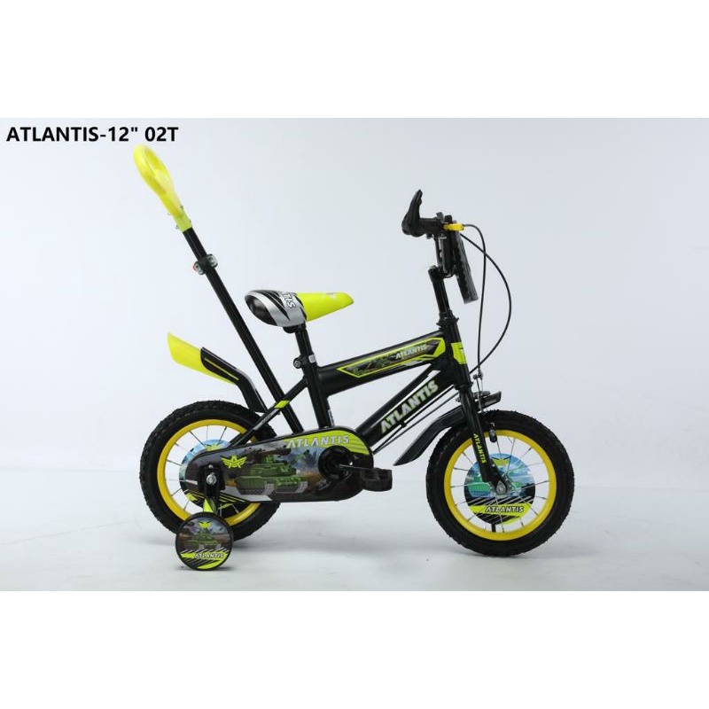 Sepeda BMX 12 inch Merk Atlantis 02T + Tongkat