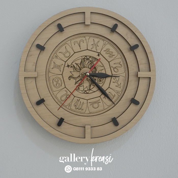 Jam Dinding Unik Motif Zodiac - 004