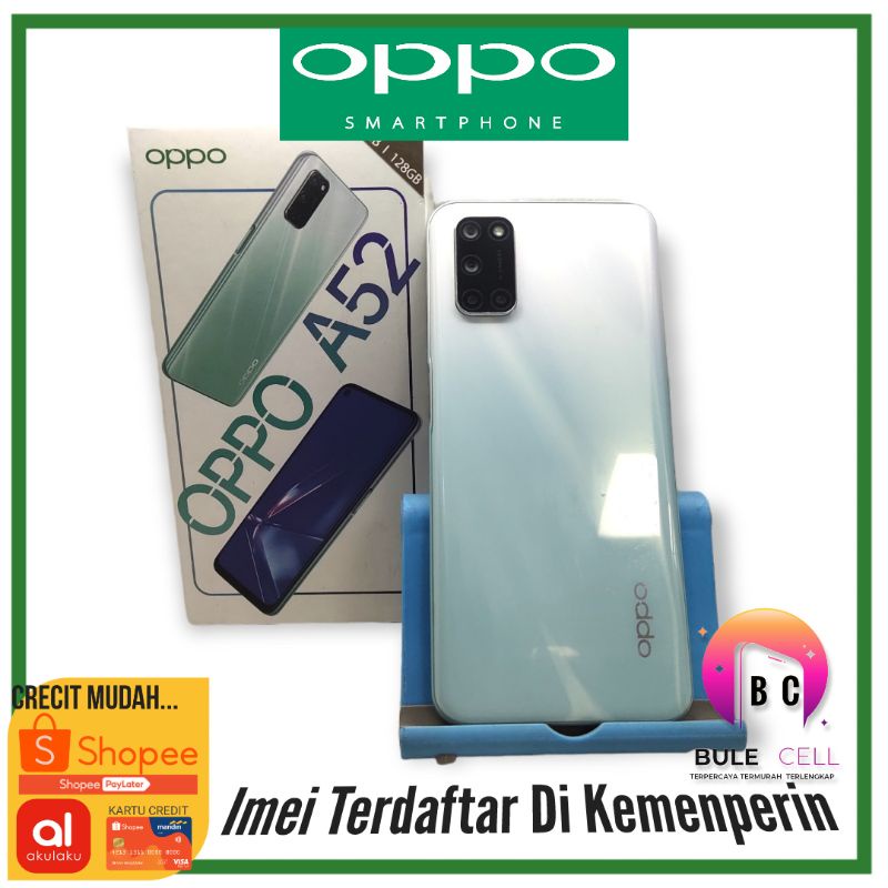 OPPO A52 RAM [6+5/128GB] [6+5/128GB] SNAPDRAGON 665 | 5000Mah Battery Fast Charging 18W ORIGINAL OPPO SECOND LIKE NEW