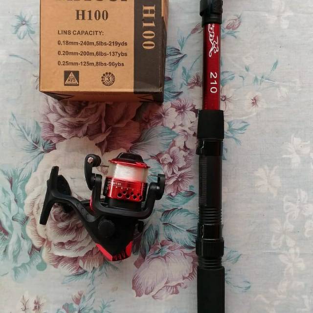 Joran pancing set rell