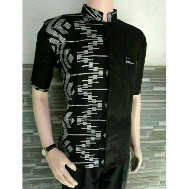 KOKO BATIK || KOKO KOMBINASI BATIK PRADA S592 || BATIK DINARTA || KOKO MURAH || BATIK PEKALONGAN