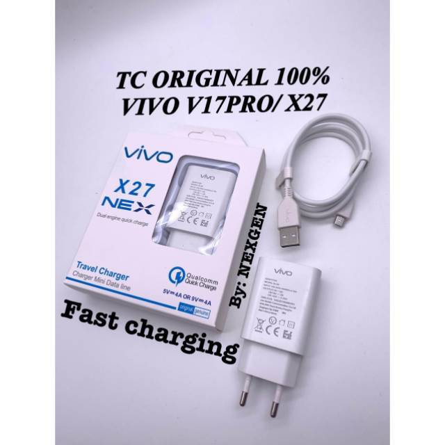 Tc Travel Charger Vivo X27 Nex Original 100% Colokan Micro