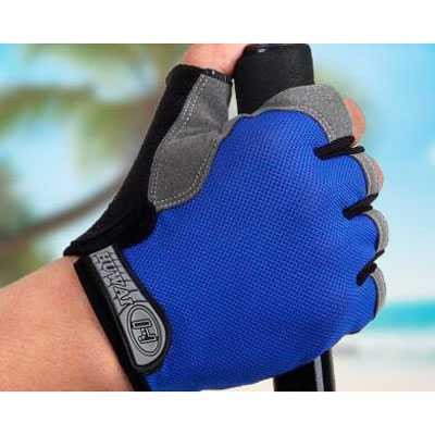 Sarung Tangan Motor Bersepeda Pria Wanita Touring Touch Screen Half Finger Murah - Gloves Motor