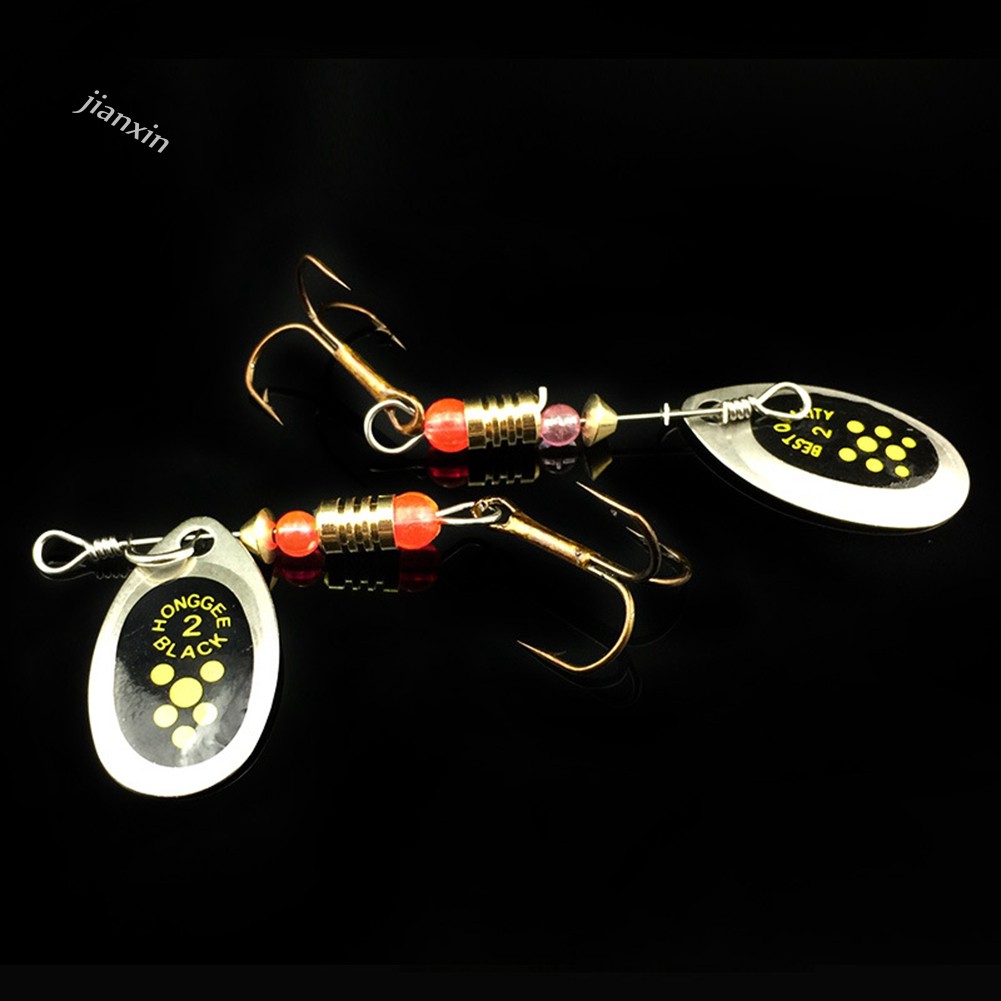 [Jianxin] 3pcs 6cm 2.5g Umpan Pancing Ikan Carp Getar Bahan Metal dengan Kail