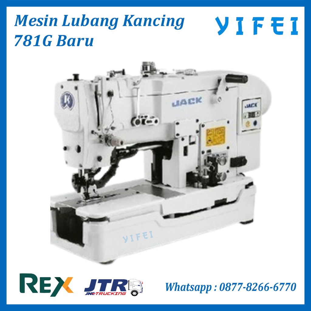 Mesin lubang kancing/buttonhole JACK JK-T781